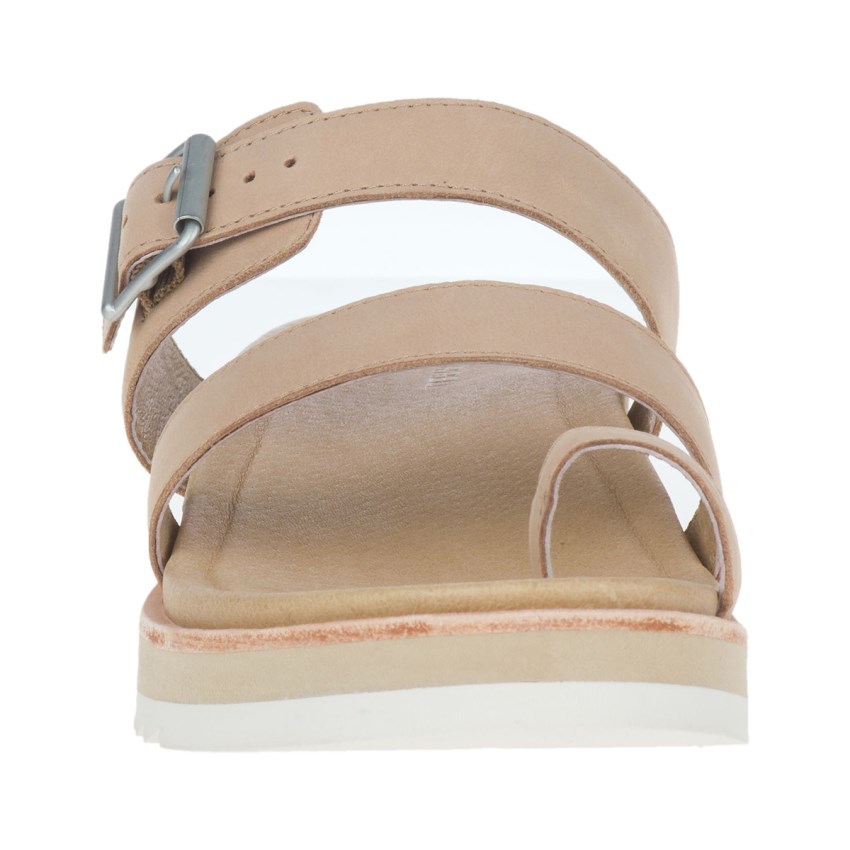 Claquette Merrell Juno Buckle Beige Femme | P.U.PXOH